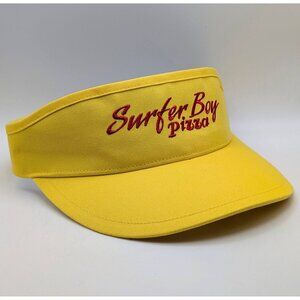 NETFLIX Quiksilver Stranger Things Surfer Boy Pizza Yellow Sun Visor Promo